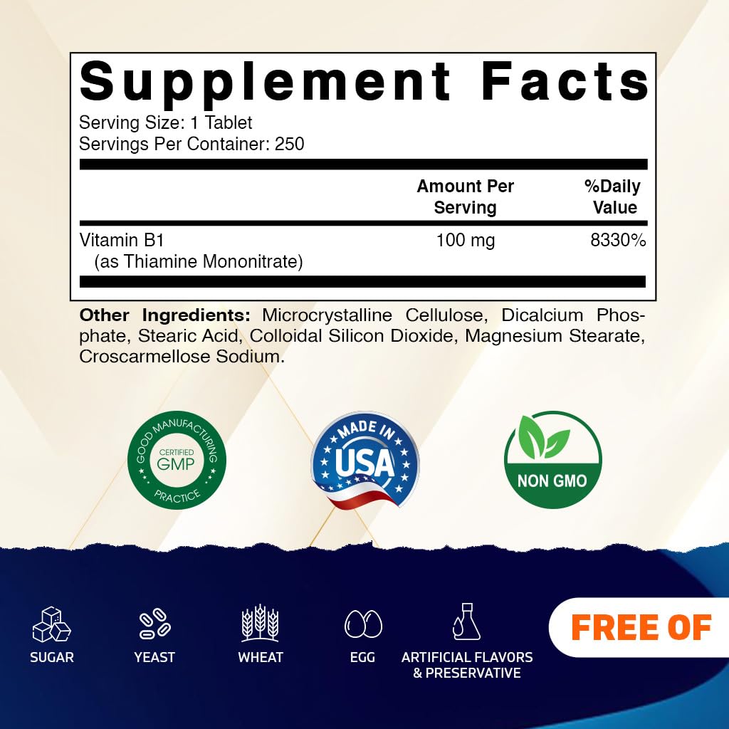 Vitamatic B1 tabletas paquete frontal: apoyo al sistema nervioso