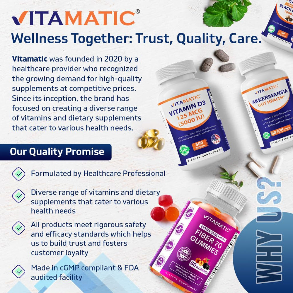 Ingredient list close-up on Vitamatic B12 bottle