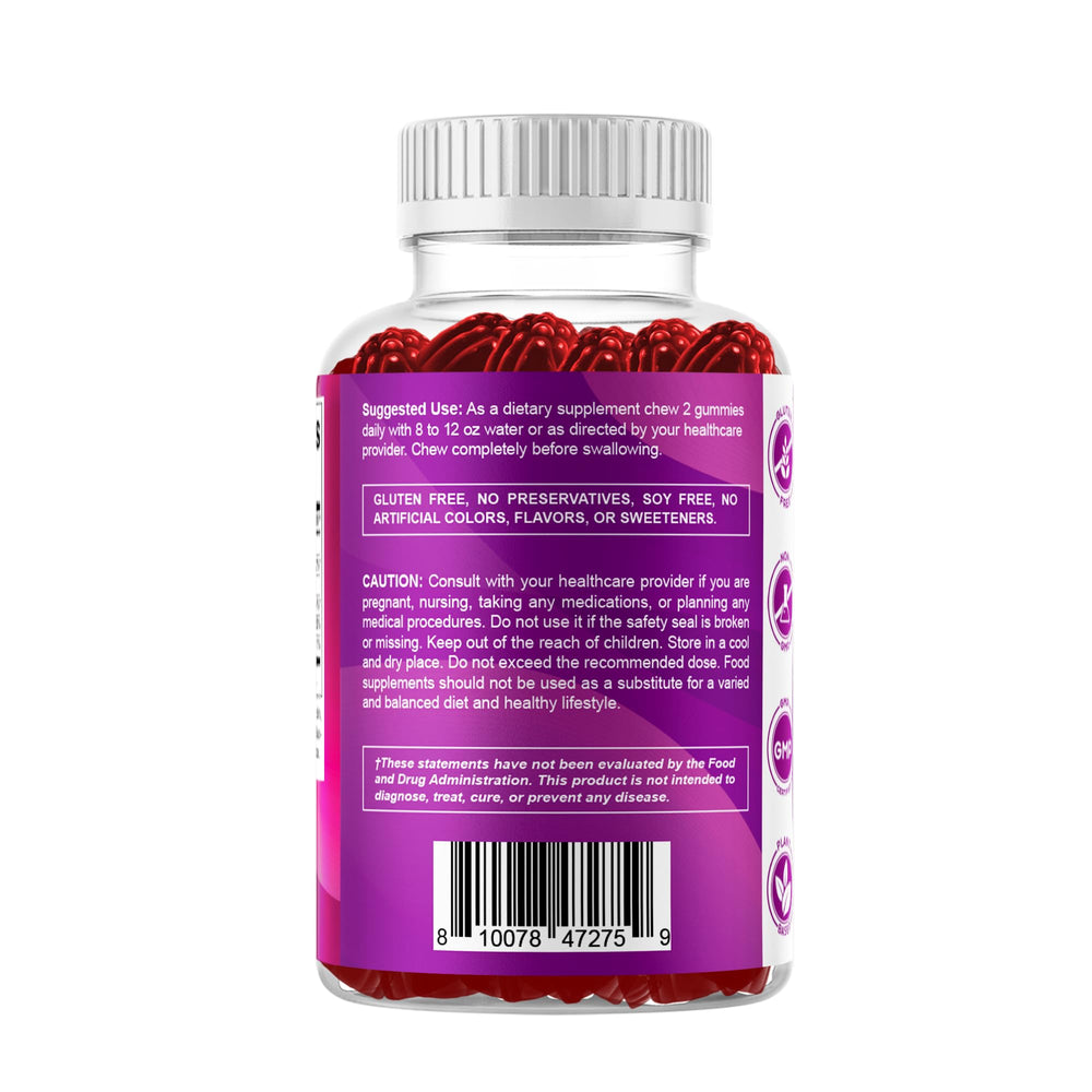 Vitamatic B6 gummies strawberry ingredients list offers clear dietary notes.