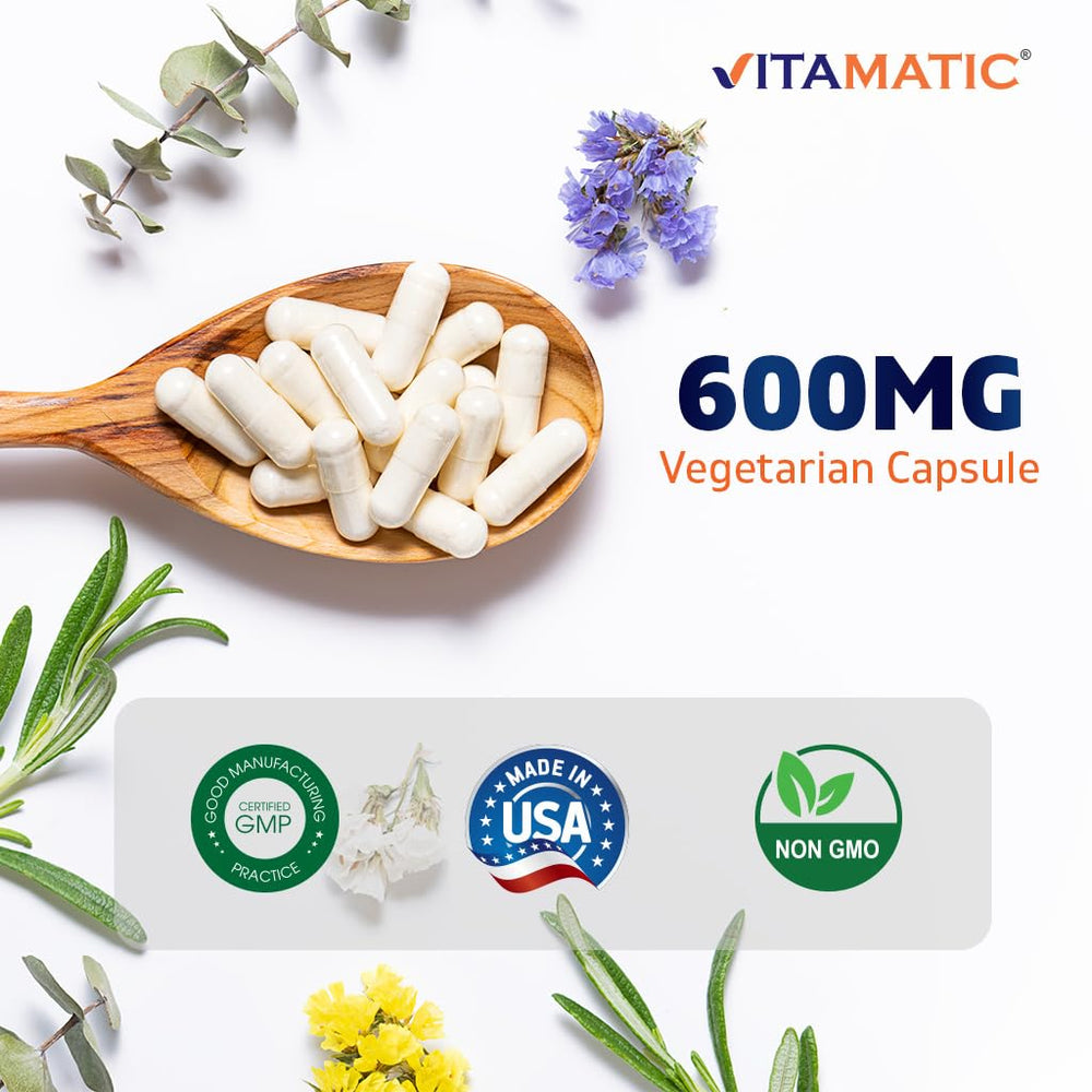 Vitamatic boric acid vaginal capsule shell close-up highlighting capsule design for easy insertion.