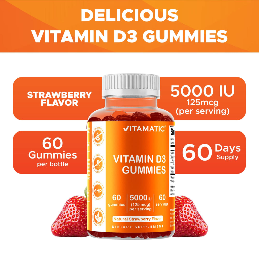Vitamatic D3 Gummies pack of two – value and consistent daily dosing