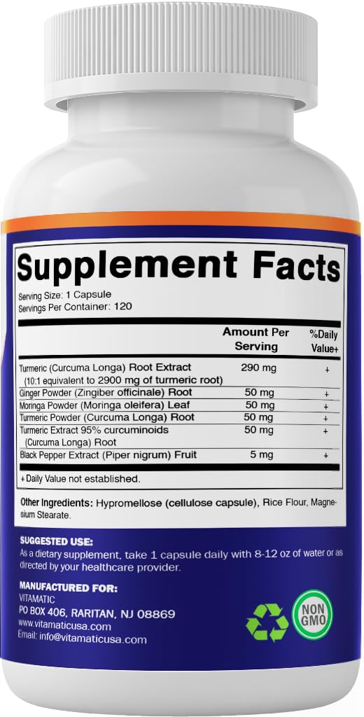 Easy-to-swallow Vitamatic capsules designed for daily use.
