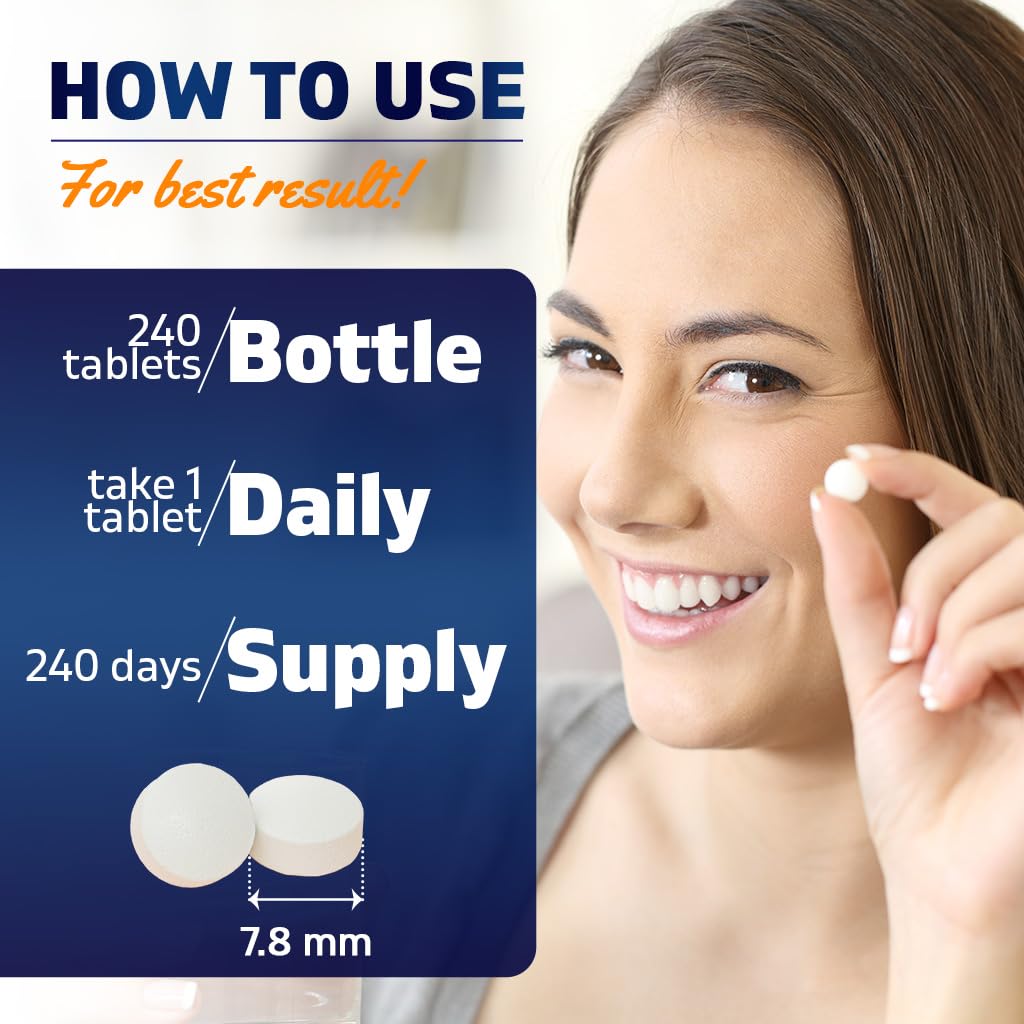 Side view of Vitamatic Folic Acid 1000mcg bottle showing compact tablets