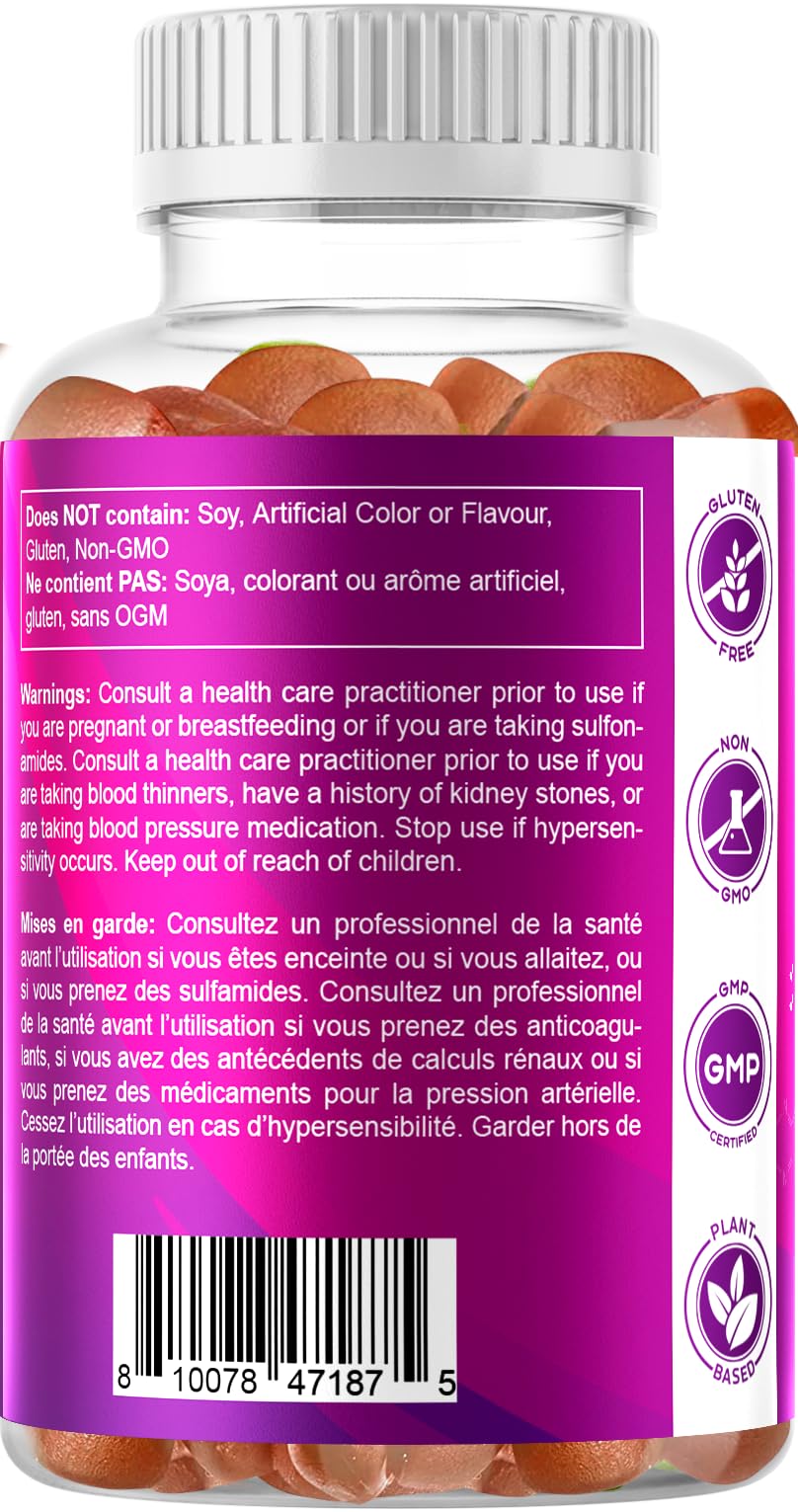 Vitamatic Folic Acid Gummies orange-flavor close-up, tasty daily prenatal support.