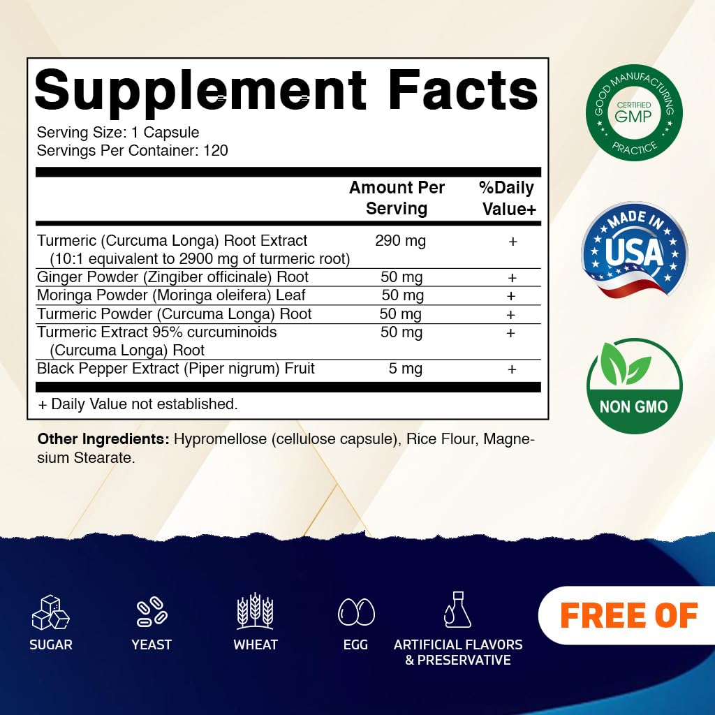 Ginger and moringa blend capsules from Vitamatic for a balanced herbal routine.