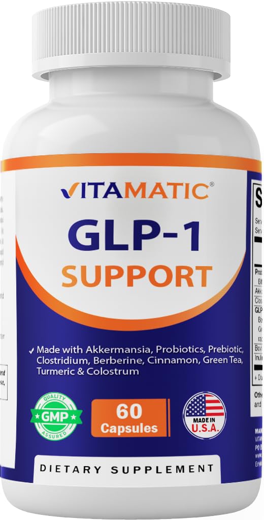 Vitamatic GLP-1 Support bottle front view for daily wellness routine