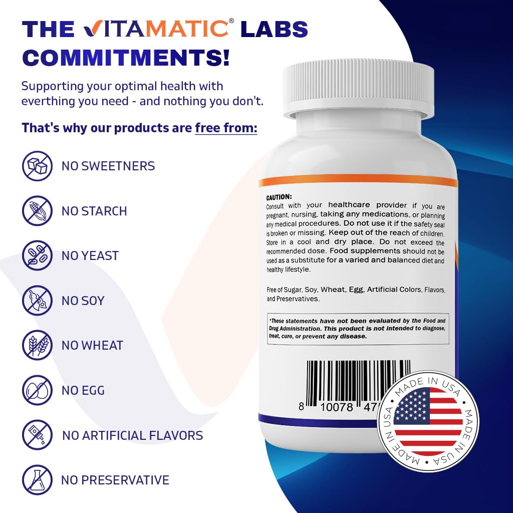 Vitamatic Gluconato Ferroso 324 mg, libre de colorantes artificiales.