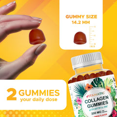 Vitamatic tropical flavor imagery suggests a tasty daily chew.