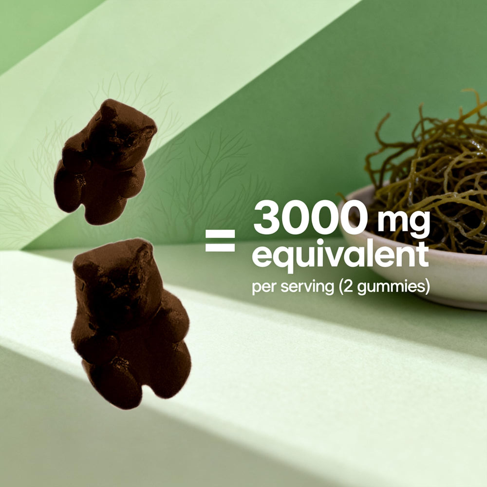 Vitamatic Irish Sea Moss Gummies label shows ingredients clearly