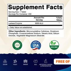 Capsules close-up of Vitamatic Lactase Enzyme 9000 FCC for lactose management