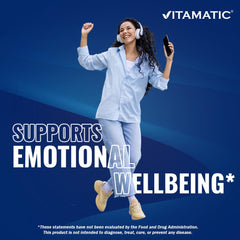Vitamatic Lithium Orotate 5mg packaging with 240 capsules long-lasting supply.