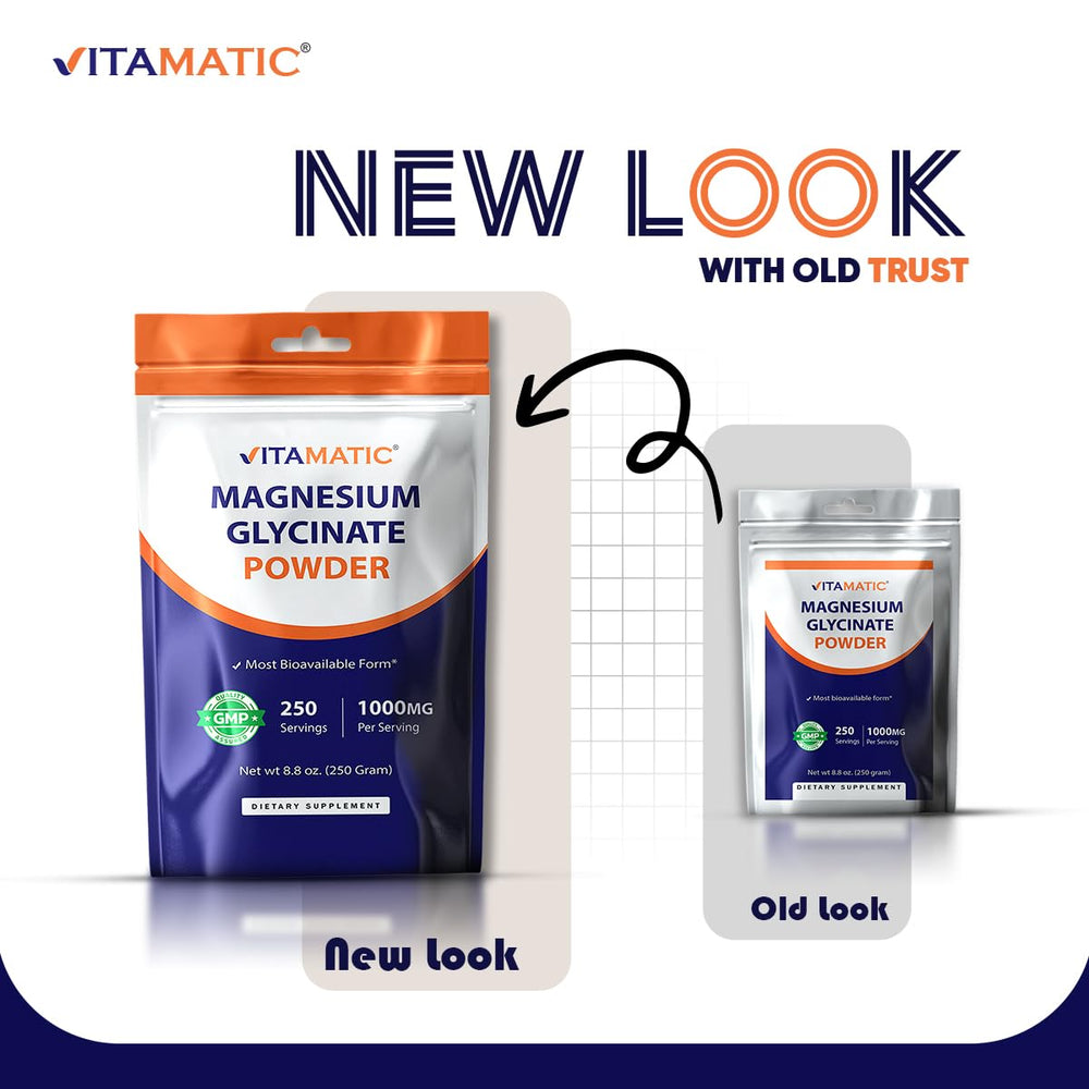 Vitamatic Magnesium feature icons, summarizing benefits at a glance.