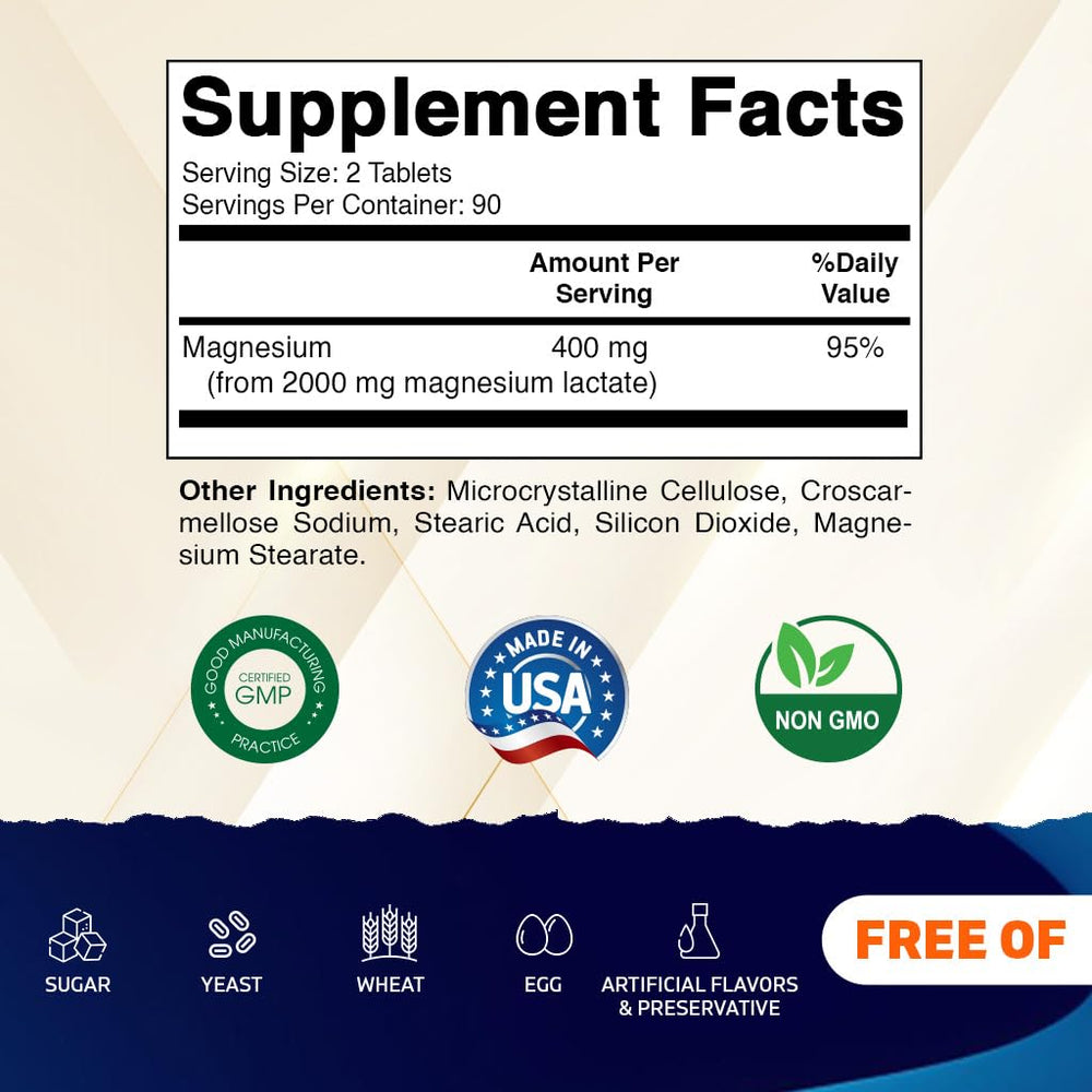 Vitamatic Magnesium Lactate tablet pour demonstrates easy daily dosing.