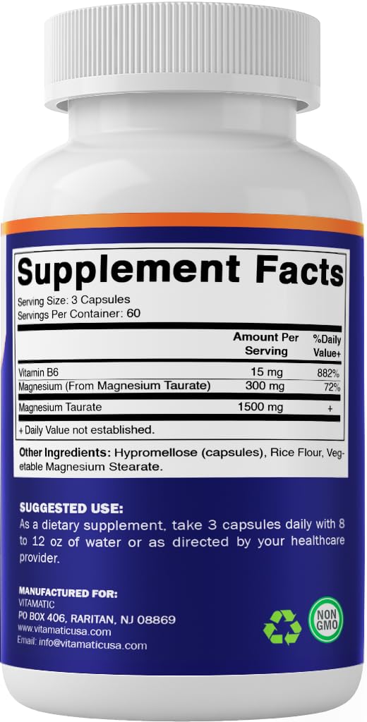 Vitamatic bottle and dosage info help plan daily supplementation