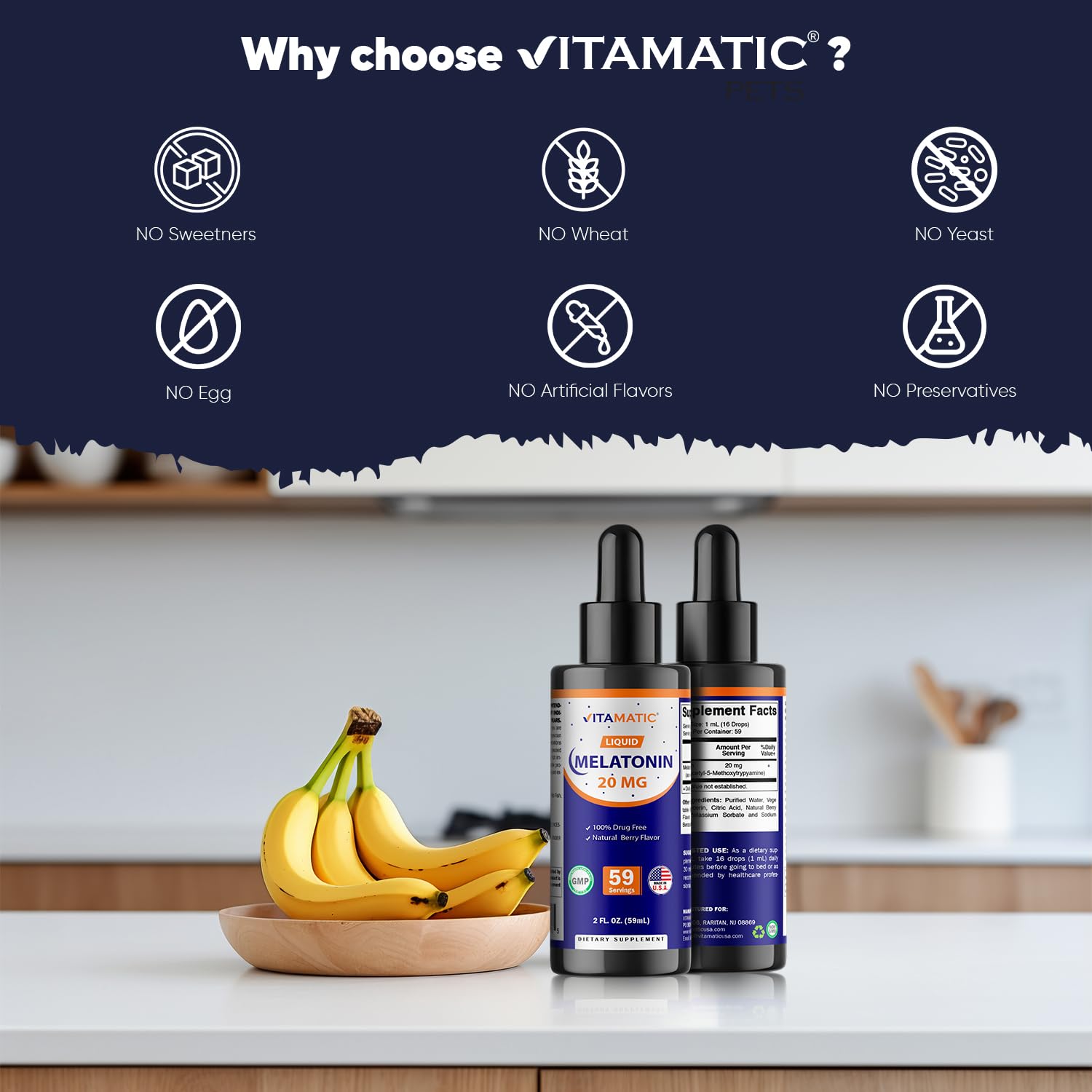 Vitamatic night-use scene with bottle ready for bedtime routine