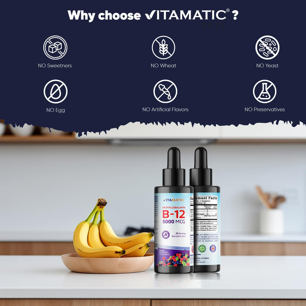 Vitamatic formula is sugar-free and free from common allergens.