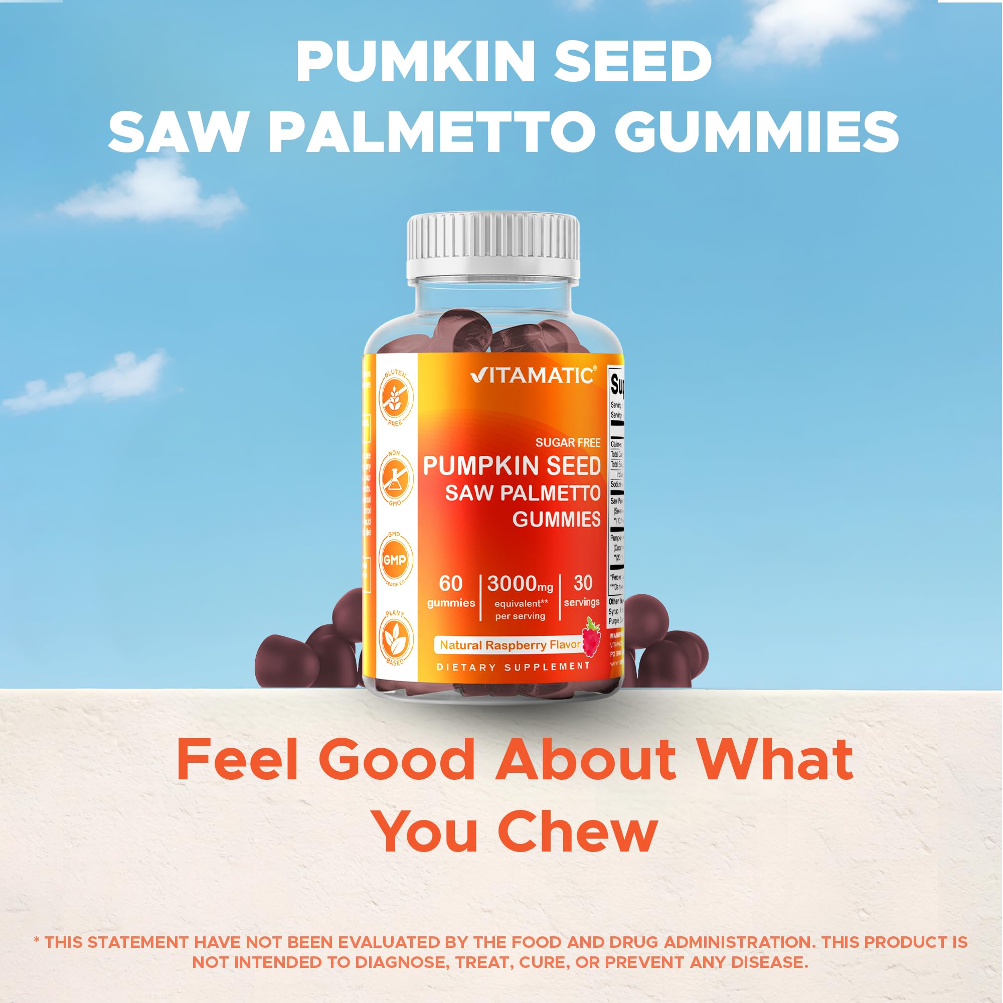 Vitamatic phytosterols icon with gummy highlights digestive support vibe
