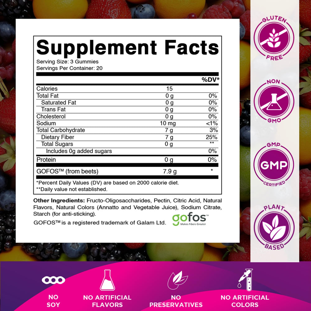 Vitamatic bottle close-up showcasing gummies and flavor appeal