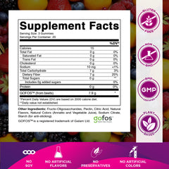 Vitamatic gummies closeup showing chewy texture and fruity flavor options.