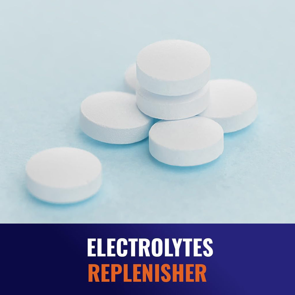 Vitamatic athlete during workout demonstrates electrolyte support during endurance activities.