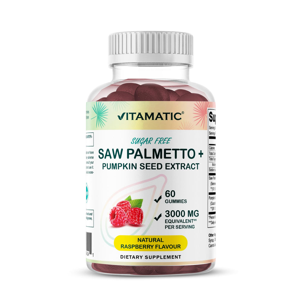 Vitamatic gummy with raspberry flavor for daily routine and taste appeal