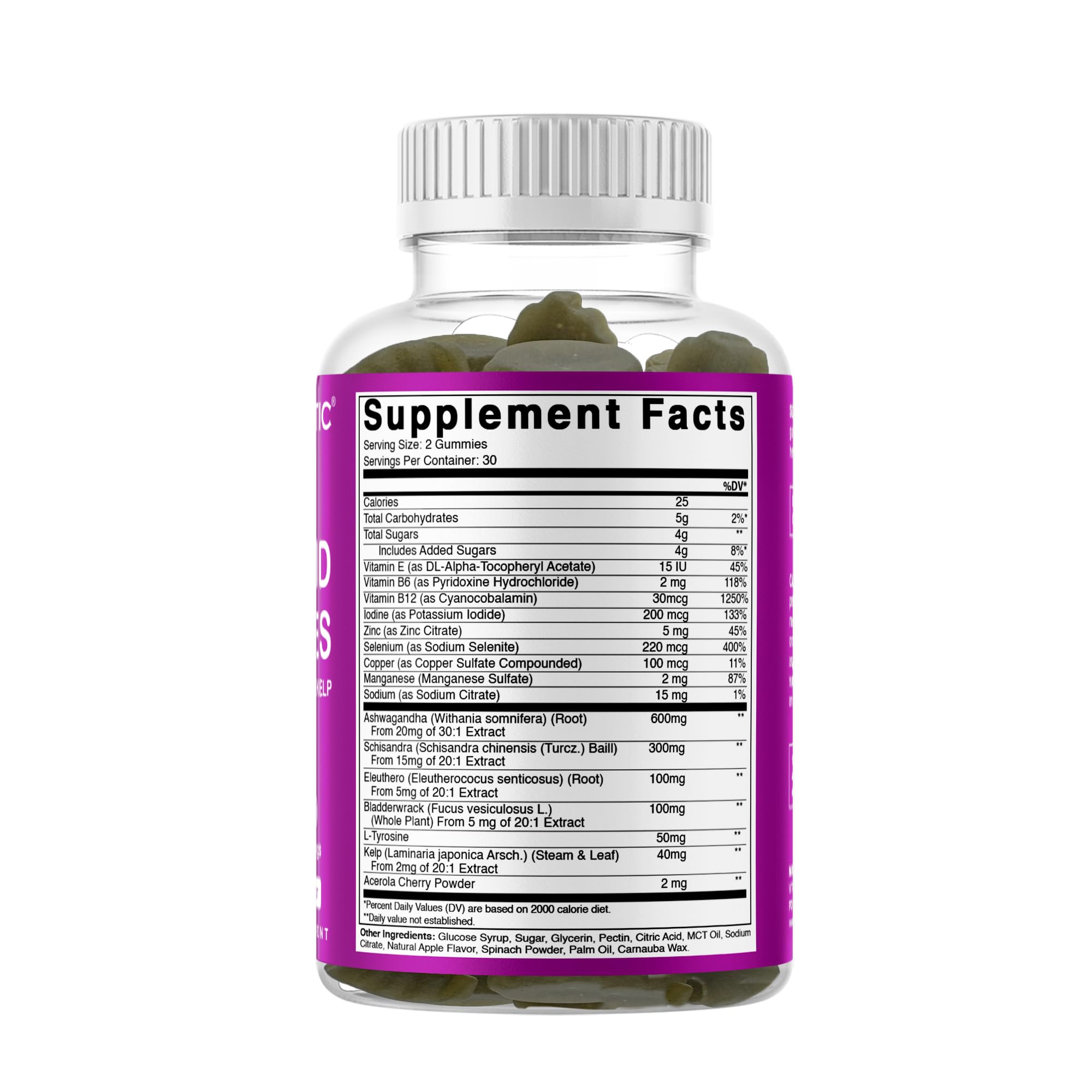 Vitamatic bottle with bright colors hints at metabolism support ideas