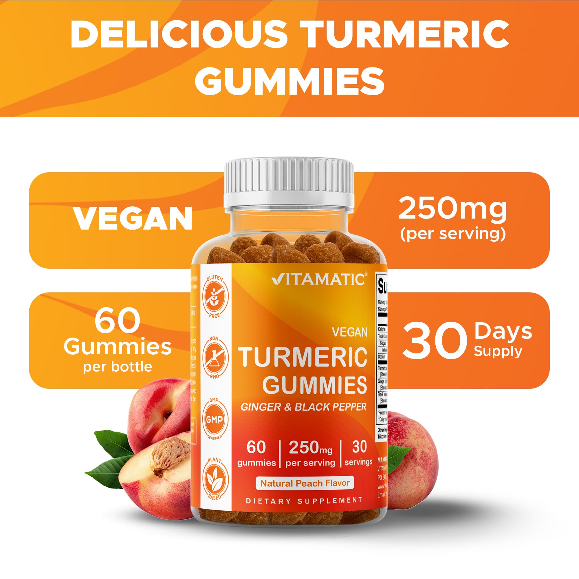 Vitamatic gummies free from artificial colors and preservatives