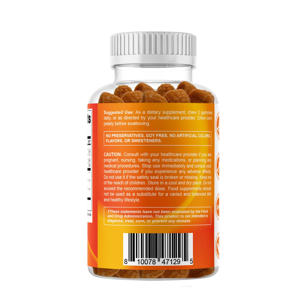 Vitamatic packaging with clear label and ingredients