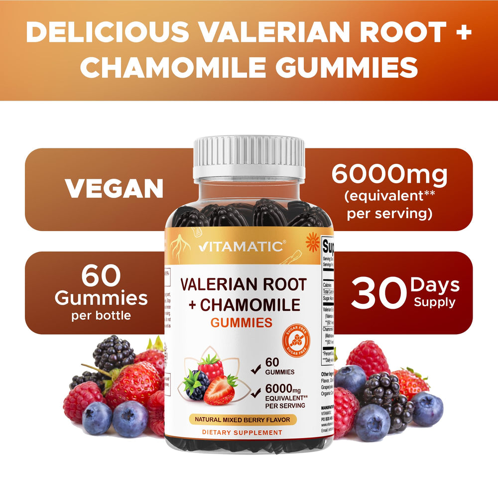 Back label verifying non-GMO and gluten-free credentials for Vitamatic gummies