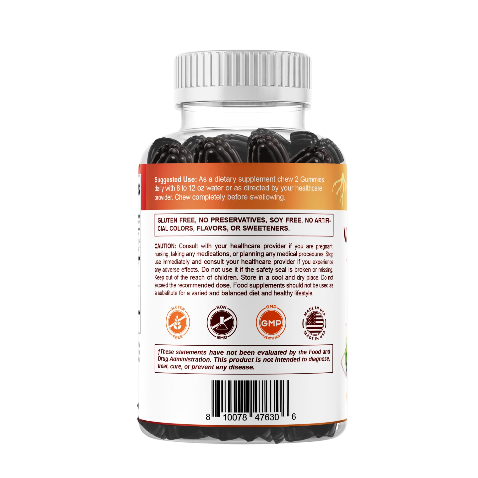 Shelf-ready Vitamatic bottle with wellness credentials