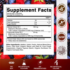 Closeup of Vitamatic gummies highlighting mixed berry flavor
