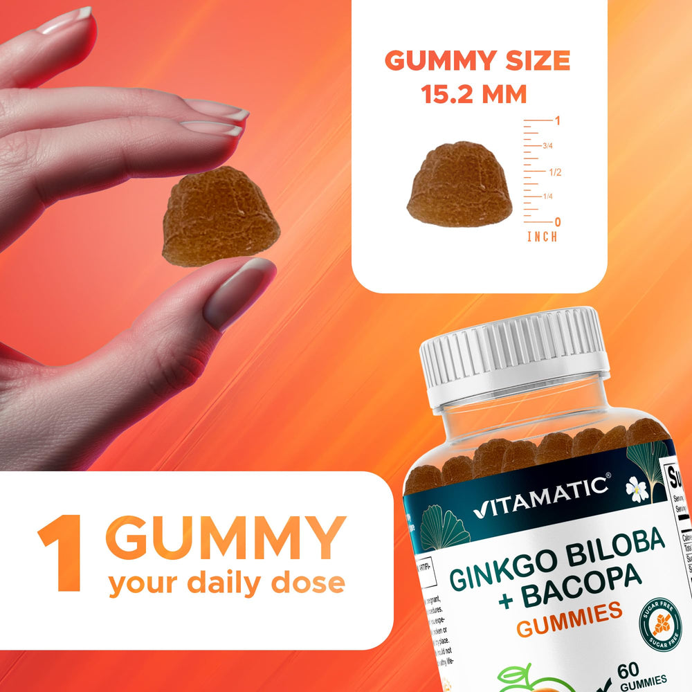 Vitamatic vegan gummies with non-GMO badge for clean daily supplementation