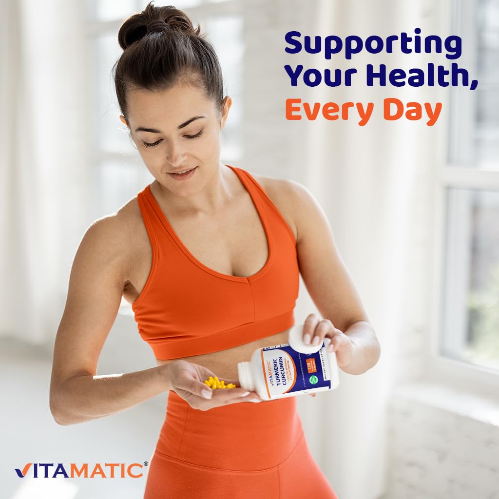 Vegetarian capsules from Vitamatic suitable for gluten-free diets.