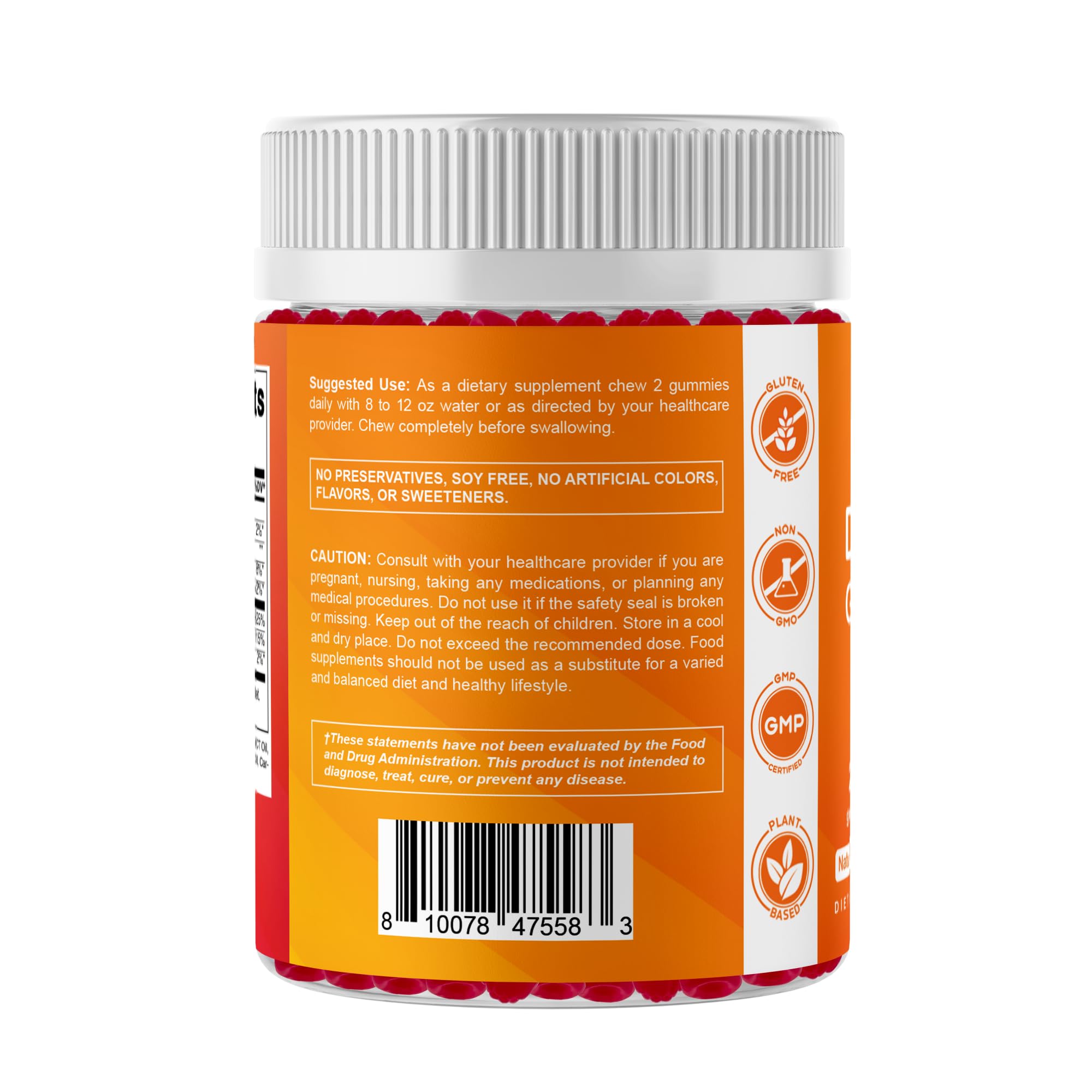 Vitamatic bottle stored in pantry with proper storage label
