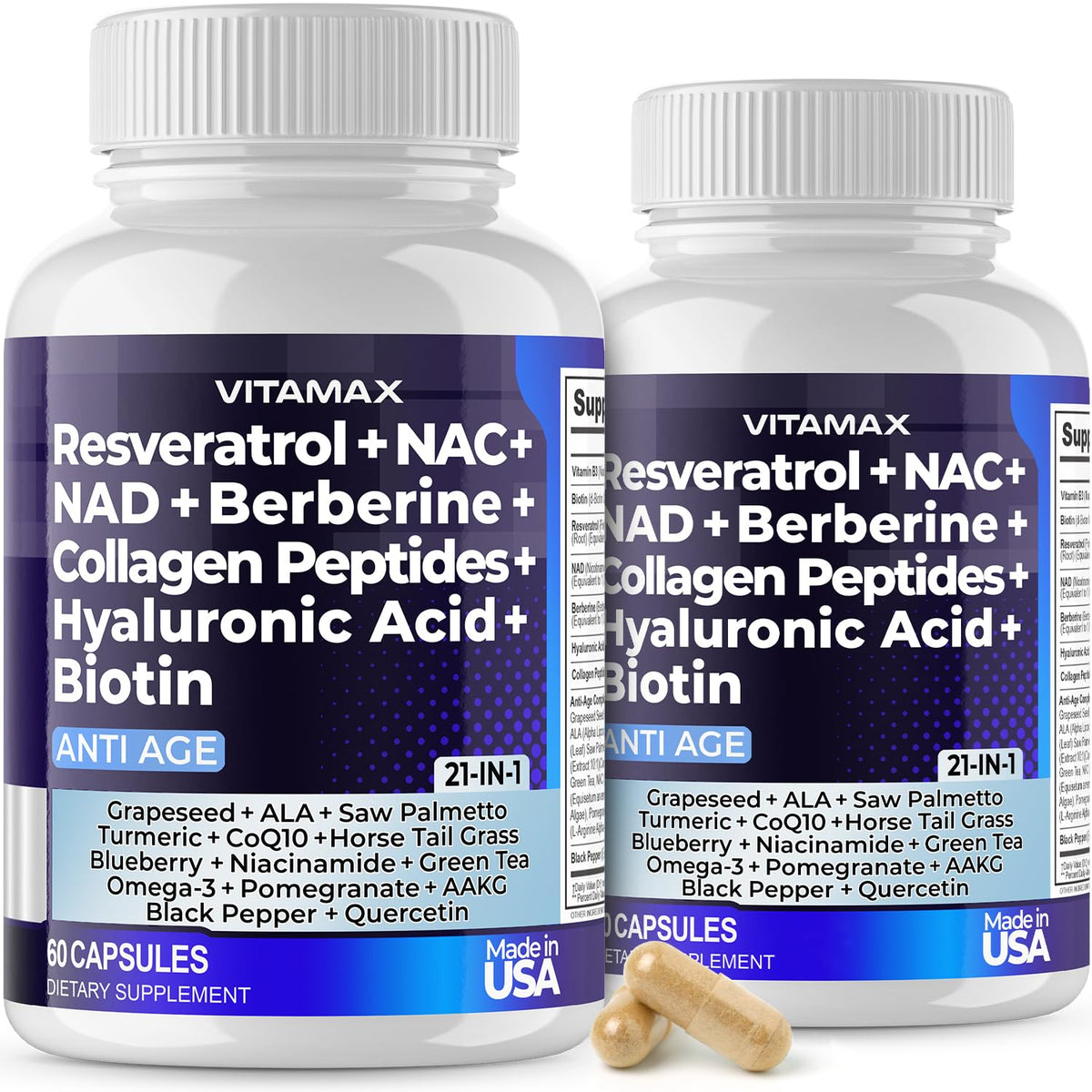 Vitamax Age Smart bottle front showing convenient daily wellness support.