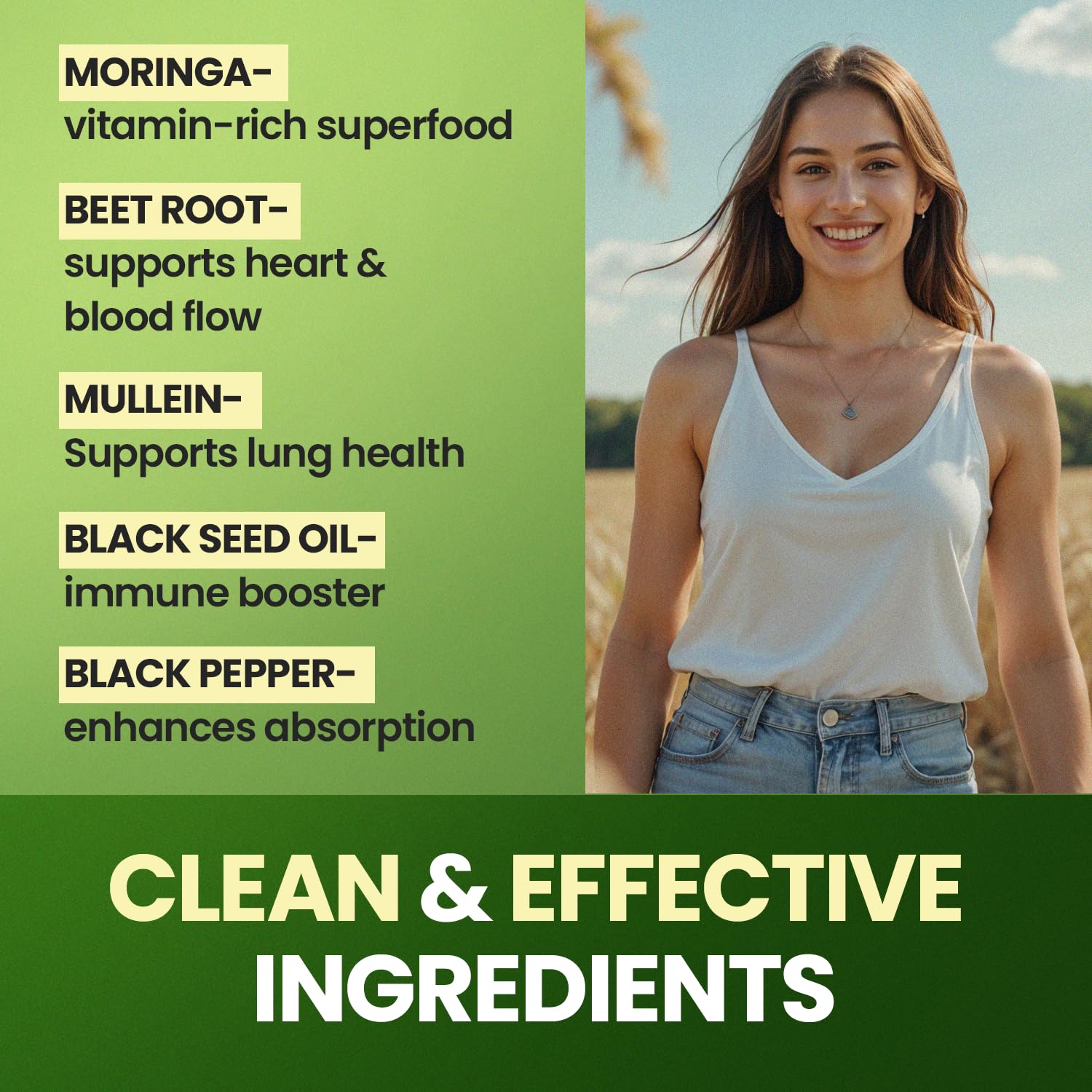 Vitamax Black Pepper Extract – included to enhance absorption.