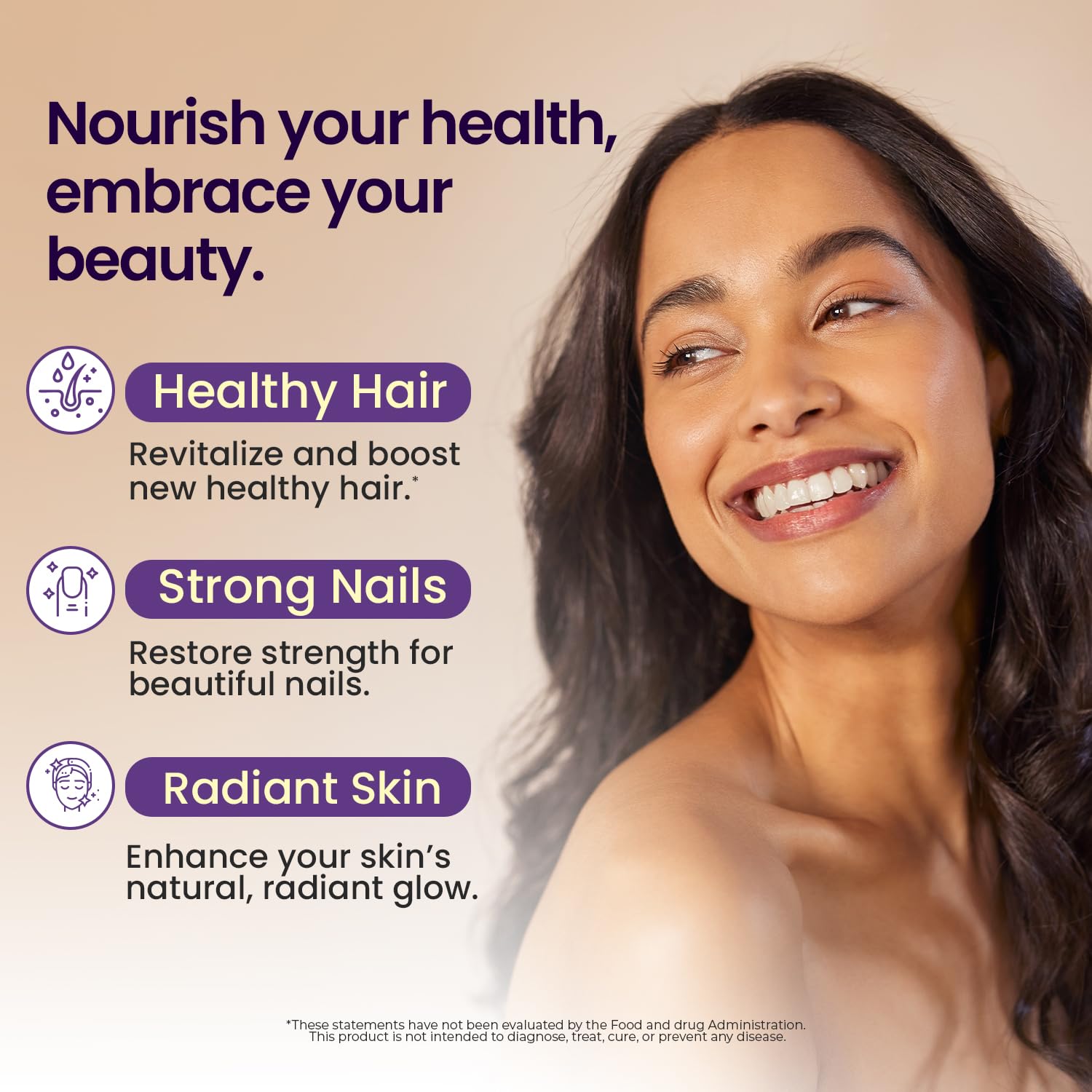 Close-up of Vitamax gummies highlighting collagen and keratin for hair and skin care