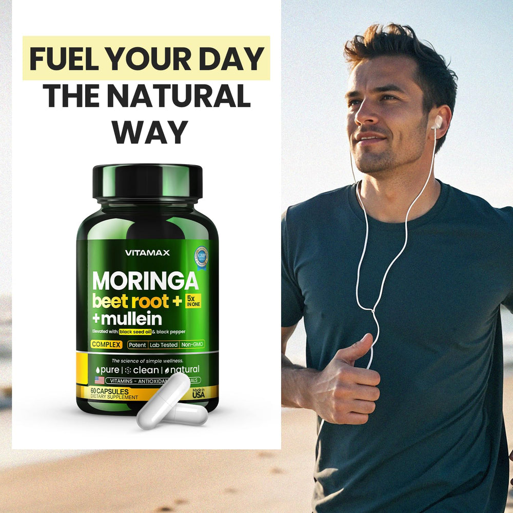 Vitamax Vegan-friendly seal – plant-based supplement option.