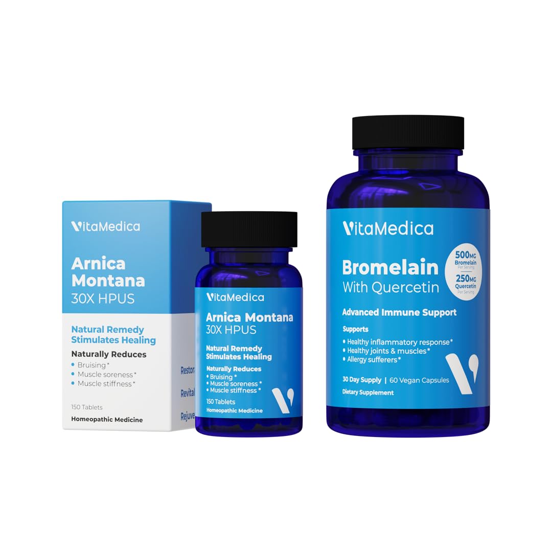 VitaMedica Arnica 30X tablets under tongue for easy, discreet use.