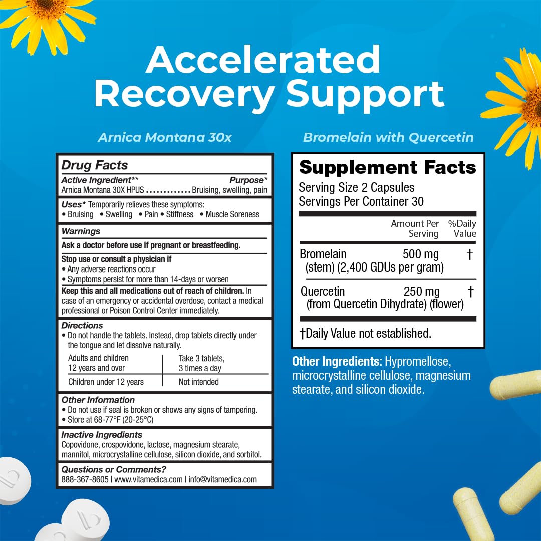 VitaMedica Bromelain 2400 GDU capsules provide consistent enzymatic activity.
