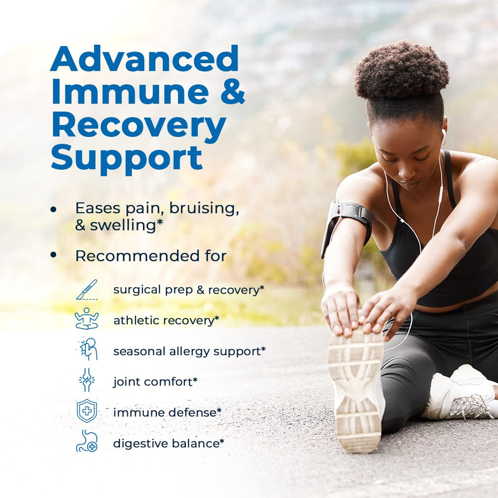 VitaMedica Bromelain & Quercetin capsules close-up showing potency