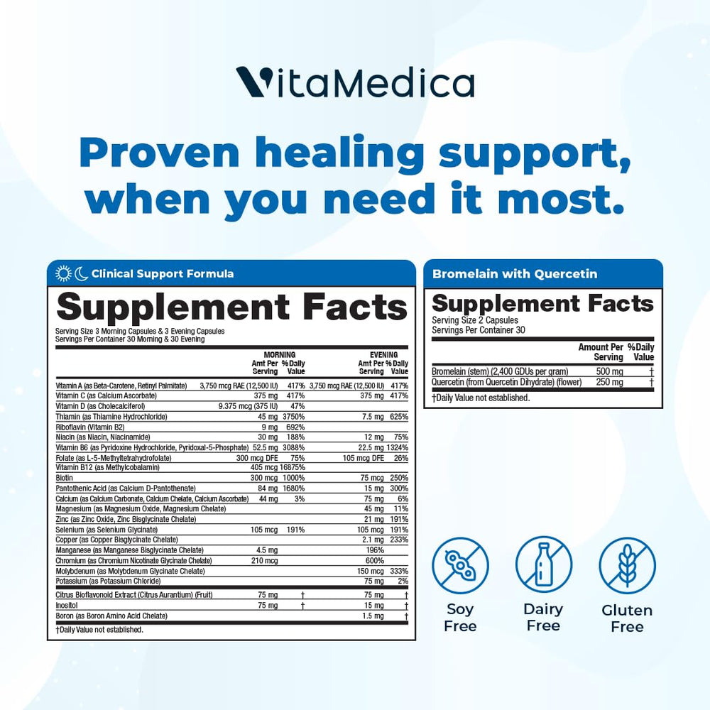 VitaMedica evening regimen pack ready to unwind after surgery