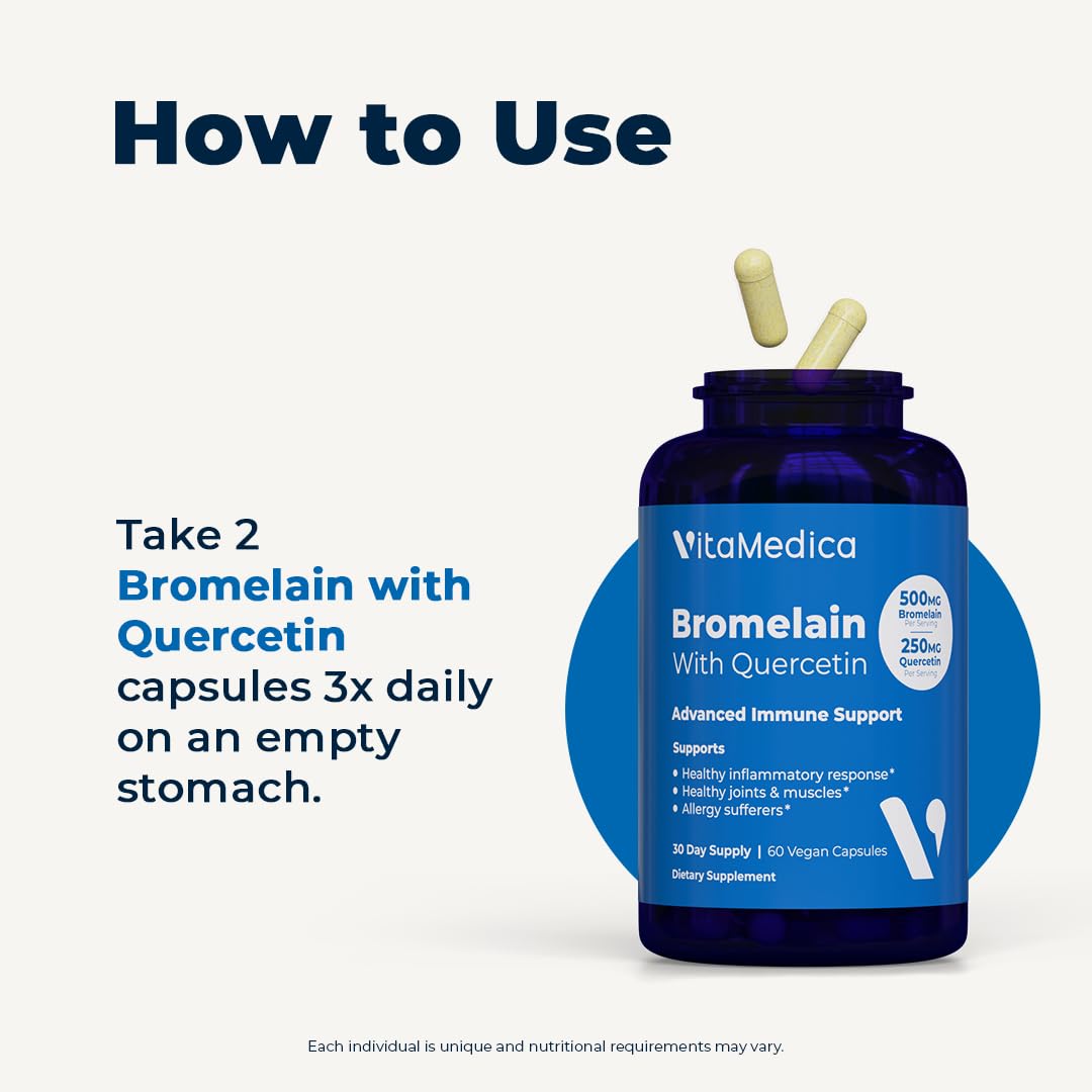 VitaMedica ingredient list card detailing vitamins minerals and antioxidants