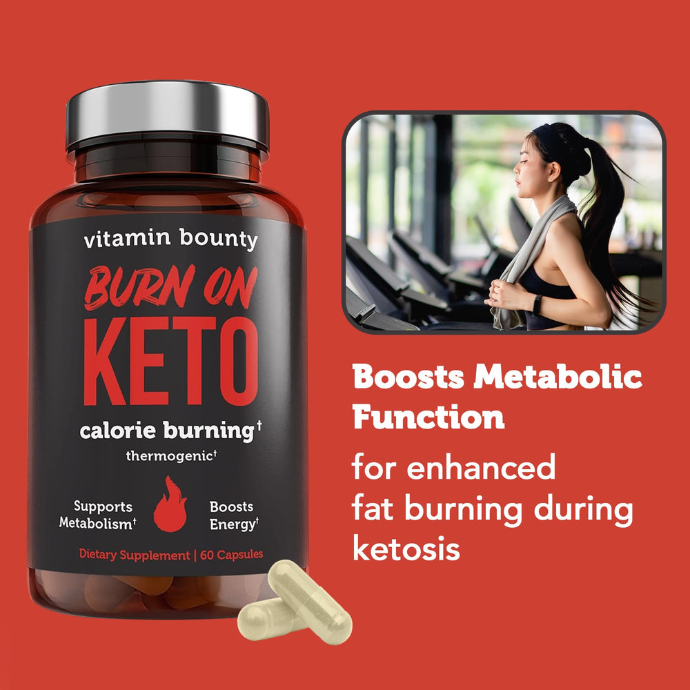 Vitamin Bounty Burn On energy scene suggests clean focus and alertness