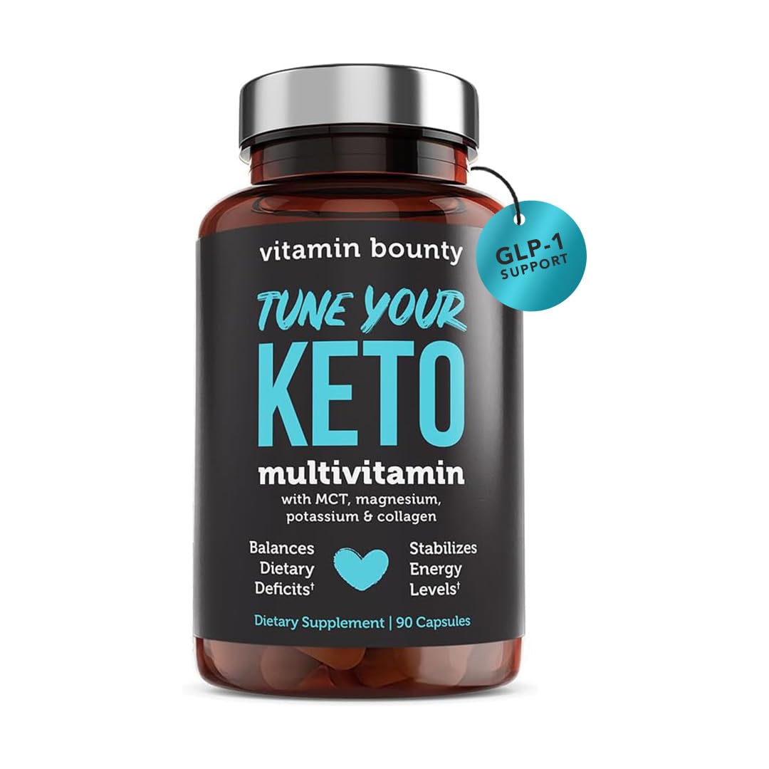 Vitamin Bounty Tune Your Keto Multivitamin bottle front for keto support and daily energy
