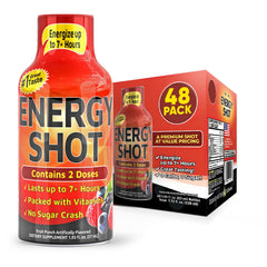 Vitamin Energy Fruit Punch shot bottle on the go for quick energy