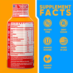 Vitamin Energy Immune+ Orange Burst bottle ready for on-the-go energy