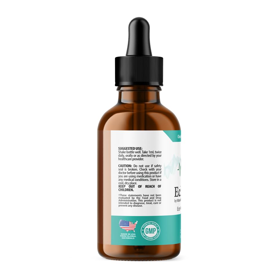 Vitamin Evo Echo Free Tinnitus Drops dropper in use for measured dosing.