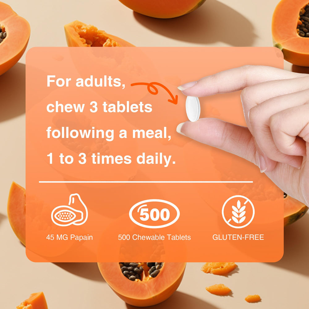 Vitamin World Papaya Enzymes after meals use-case in daily routine.