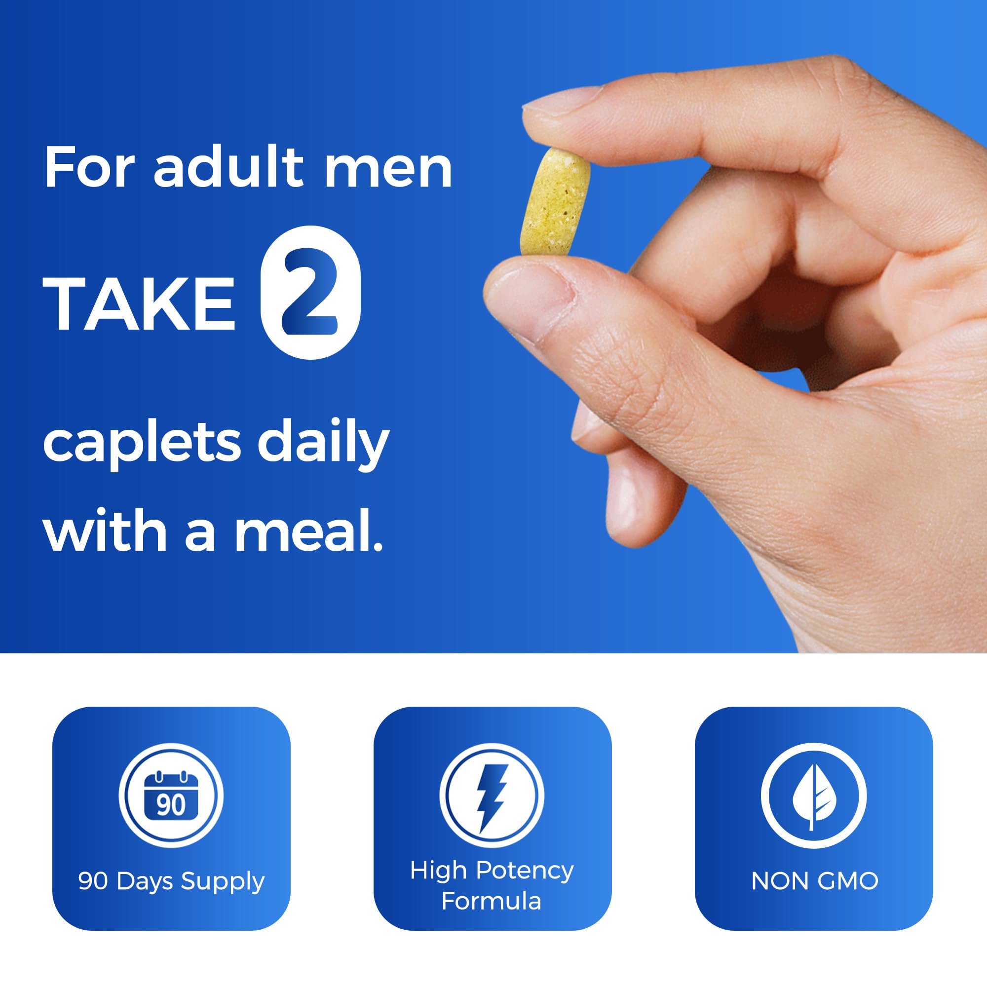 Vitamin World Ultra 360 Men 50+ lifestyle image showing active aging